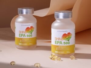 Forehealth EPA 500 fish oil capsules – high strength omega-3 EPA supplement for heart, brain, and joint health
