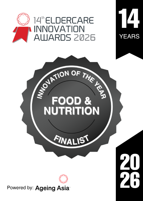Official 14th Eldercare Innovation Awards 2026 Food & Nutrition finalist logo